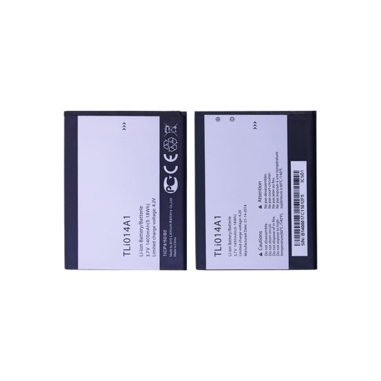 Battery TLI014A1 for Alcatel pop C3/V875/5020T/V785/4013/4033/2008G/2008 1400mAh